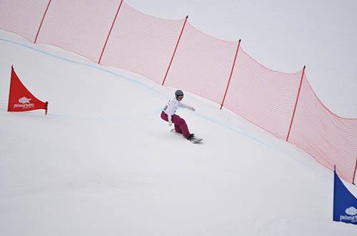Isabel Clark obteve nesta sexta-feira (15) a qualificação para as finais da etapa da Copa do Mundo de Snowboardcross  / Foto: Divulgação